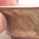 Keramik Bonsai Schüssel 10 x 10 x 3 cm, beige Farbe - 2/4