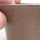 Keramische Bonsai-Schale 10,5 x 10,5 x 5 cm, braune Farbe - 2/4