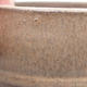Keramische Bonsai-Schale 8,5 x 8,5 x 2,5 cm, braune Farbe - 2/4