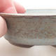 Keramische Bonsai-Schale 9 x 9 x 3 cm, graue Farbe - 2/4