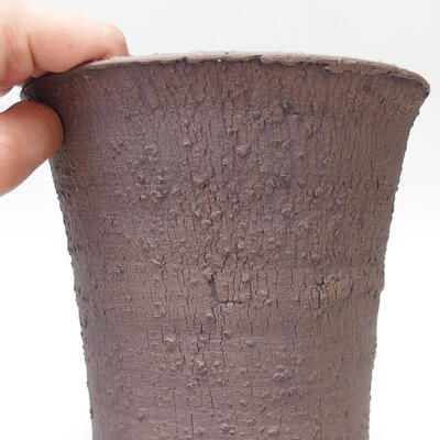 Bonsaischale aus Keramik 16 x 16 x 21,5 cm, Farbe rissig - 2
