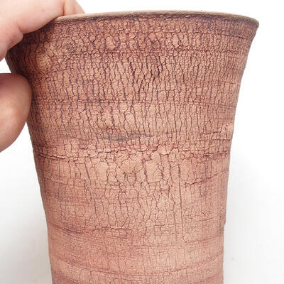 Bonsaischale aus Keramik 15,5 x 15,5 x 17,5 cm, Farbe rissig - 2