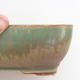 Keramik Bonsaischale 21,5 x 16 x 7 cm, braun-grüne Farbe - 2. Wahl - 2/4