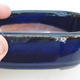 Keramik Bonsaischale 13 x 8,5 x 4 cm, Farbe blau - 2. Wahl - 2/4