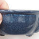 Keramische Bonsai-Schale 13 x 10 x 4,5 cm, Farbe blau - 2/3
