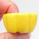 Mini Bonsai Schüssel 3,5 x 3,5 x 2 cm, gelbe Farbe - 2/3