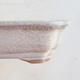 Keramische Bonsai-Schale 16 x 12,5 x 4,5 cm, beige Farbe - 2/3