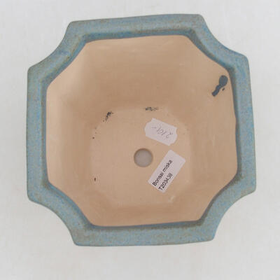 Keramische Bonsai-Schale 15 x 15 x 17 cm, Farbe blau - 2