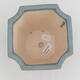 Keramische Bonsai-Schale 15 x 15 x 17 cm, Farbe blau - 2/3