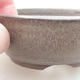 Keramische Bonsai-Schale 9 x 9 x 3 cm, graue Farbe - 2/3