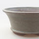 Keramische Bonsai-Schale 10 x 10 x 4 cm, graue Farbe - 2/3