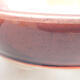 Keramik Bonsai Schüssel 15 x 15 x 4 cm, burgunder Farbe - 2/3