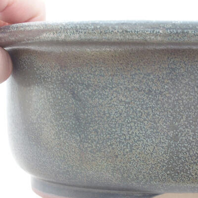Keramische Bonsai-Schale 22 x 17 x 7 cm, graue Farbe - 2