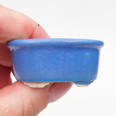 Mini-Bonsaischale 4,5 x 4 x 2 cm, Farbe blau - 2