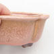 Keramik Bonsai Schüssel 13 x 10 x 5 cm, Farbe rosa - 2/3