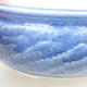 Keramische Bonsai-Schale 13,5 x 13,5 x 5,5 cm, Farbe blau - 2/3
