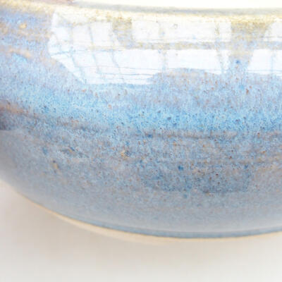 Keramische Bonsai-Schale 12,5 x 12,5 x 5,5 cm, Farbe blau - 2