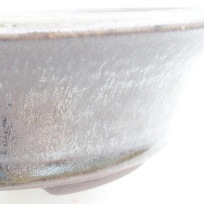 Keramische Bonsai-Schale 19 x 19 x 5 cm, Metallfarbe - 2