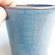 Bonsaischale aus Keramik 8 x 8 x 7,5 cm, Farbe blau - 2/3