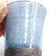 Bonsaischale aus Keramik 7 x 7 x 7 cm, Farbe blau - 2/3