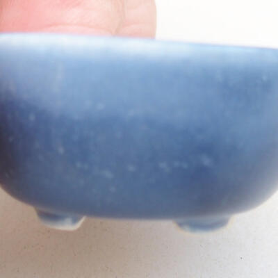 Mini Bonsai Schüssel 3,5 x 3,5 x 2 cm, Farbe blau - 2