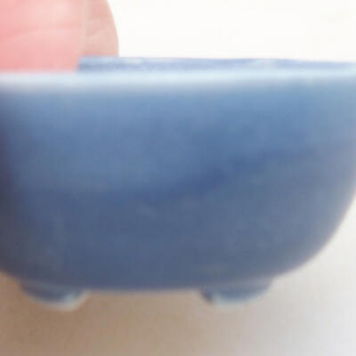 Mini Bonsai Schüssel 3,5 x 3,5 x 2 cm, Farbe blau - 2