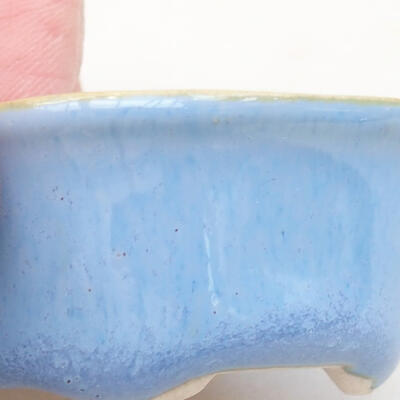 Mini Bonsai Schüssel 4 x 3,5 x 2 cm, Farbe blau - 2