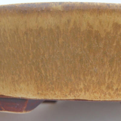 Keramik-Bonsaischale 14,5 x 13,5 x 4 cm, Farbe Beige - 2