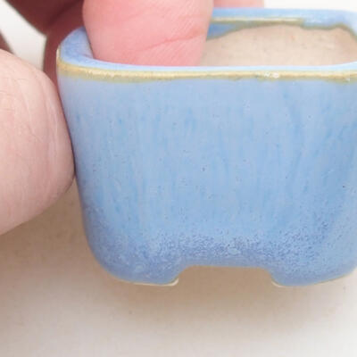 Mini Bonsai Schüssel 3,5 x 3,5 x 2,5 cm, Farbe blau - 2
