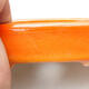 Bonsaischale aus Keramik 12,5 x 9,5 x 3,5 cm, Farbe orange - 2/3