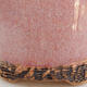 Keramik-Bonsaischale 8,5 x 8,5 x 9,5 cm, Farbe bräunlich-rosa - 2/3
