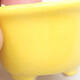 Mini Bonsai Schüssel 3,5 x 3,5 x 2,5 cm, gelbe Farbe - 2/3