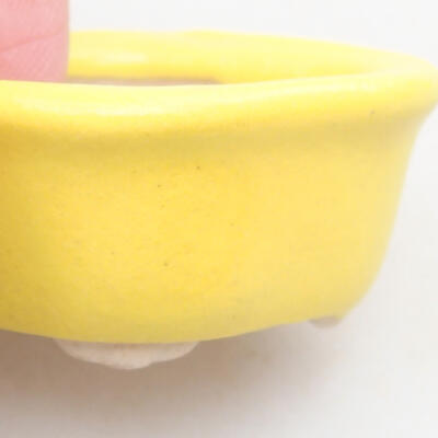 Mini Bonsai Schüssel 4 x 3,5 x 2,5 cm, Farbe gelb - 2