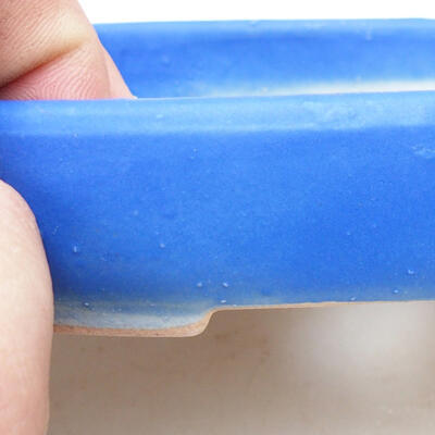 Bonsaischale aus Keramik 16 x 11 x 6 cm, Farbe blau - 2