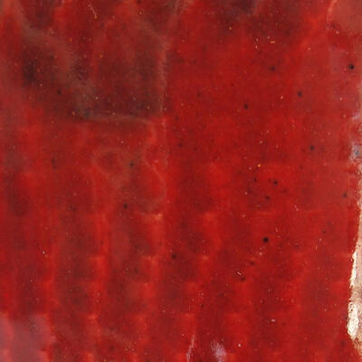 Keramik-Bonsaischale 9,5 x 9,5 x 11,5 cm, Farbe Rot - 2