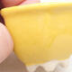 Mini Bonsai Schüssel 3,5 x 3,5 x 3 cm, Farbe gelb - 2/3