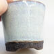 Bonsaischale aus Keramik 8 x 8 x 7 cm, Farbe blau - 2/3