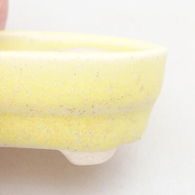 Mini Bonsai Schüssel 4 x 2,5 x 1,5 cm, Farbe gelb - 2