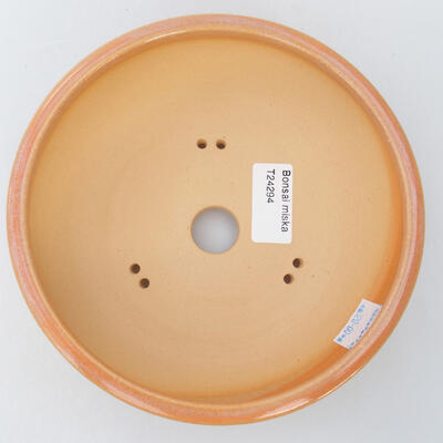 Keramik-Bonsaischale 16 x 16 x 6 cm, Farbe rosa - 2
