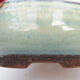 Keramik-Bonsaischale 18,5 x 18,5 x 6,5 cm, Farbe grün - 2/3