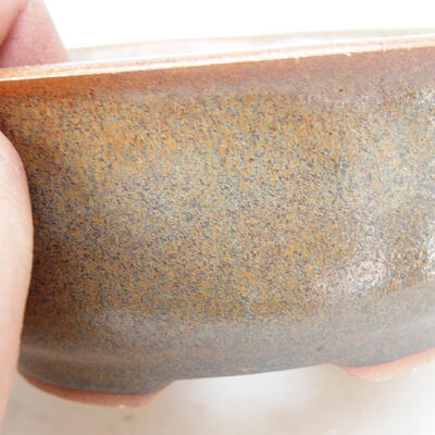Bonsaischale aus Keramik 12 x 10 x 5,5 cm, Farbe braun - 2