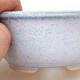 Bonsaischale aus Keramik 12 x 10 x 5,5 cm, Farbe blau-weiß - 2/3