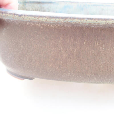 Keramische Bonsai-Schale 23 x 20 x 7 cm, Farbe grau - 2