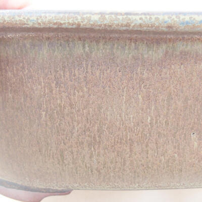 Keramische Bonsai-Schale 20,5 x 16,5 x 7 cm, graue Farbe - 2