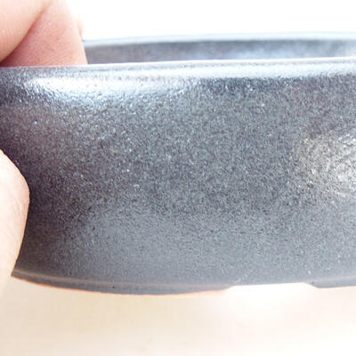 Bonsaischale aus Keramik 14,5 x 9,5 x 4 cm, Metallic-Farbe - 2