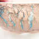 Keramische Bonsai-Schale 14 x 14 x 5,5 cm, Farbe blau geknackt - 2/4