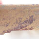 Keramische Bonsai-Schale 17,5 x 14 x 7 cm, braune Farbe - 2/3