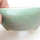 Bonsaischale aus Keramik 11 x 11 x 4,5 cm, Farbe grün - 2/3