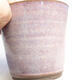 Bonsaischale aus Keramik 8,5 x 8,5 x 8 cm, Farbe Rosa - 2/3