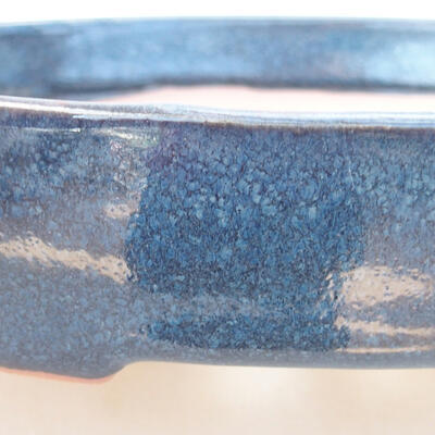 Keramische Bonsai-Schale 17 x 14 x 4 cm, Farbe blau - 2